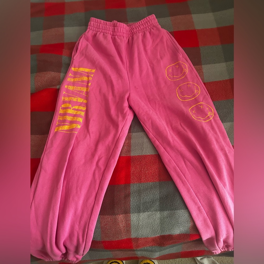 pink nirvana sweatpants